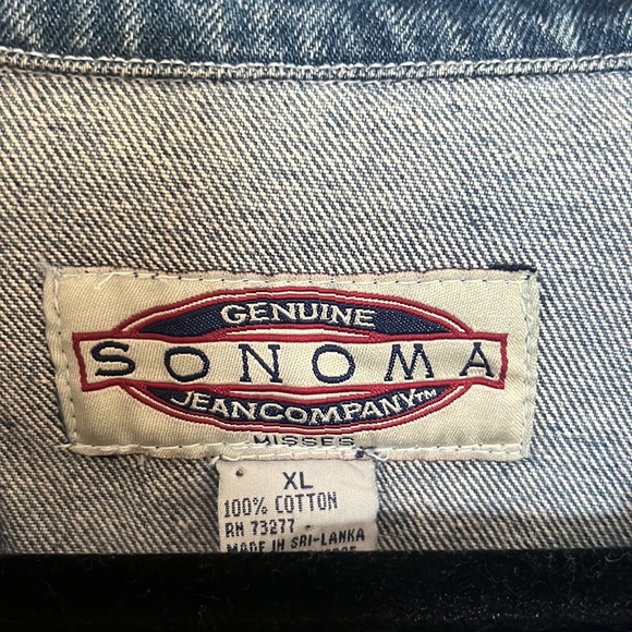 VINTAGE SONOMA JEAN VEST - Picture 4 of 6